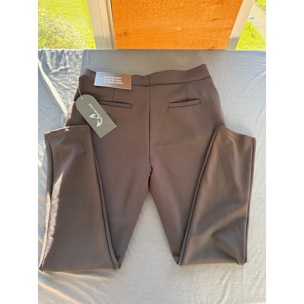 Angel Cult Womens Black Stretch Butterfly Accent Pull On Pants FBP1030 XL NEW - Picture 6 of 6